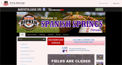 Desktop Screenshot of calripkenbb.com